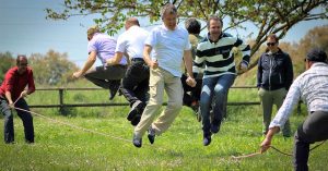 Don’t get caught playing silly “team building” games.