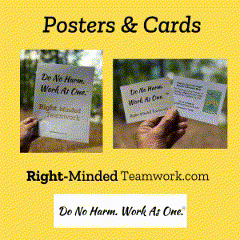 Right-Minded Teamwork's Do No Harm Printable Poster and Cards