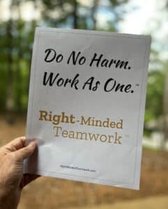 Do No Harm Work as One Poster